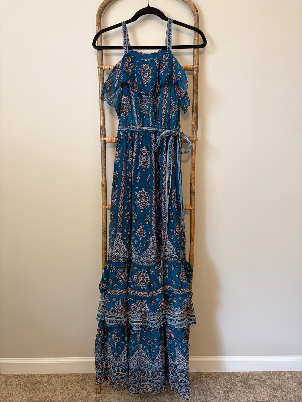 Anthropologie Sasha Ruffled Maxi Dress